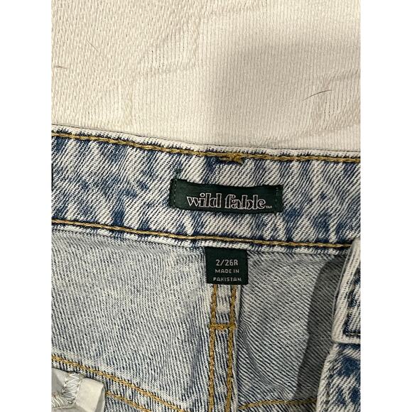 Wild Fable Daisy Dukes Jeans Shorts Mid Rise Woman Sz 2 - Picture 3 of 3